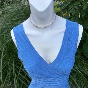 Vintage rhinestone thin collar necklace by Roman